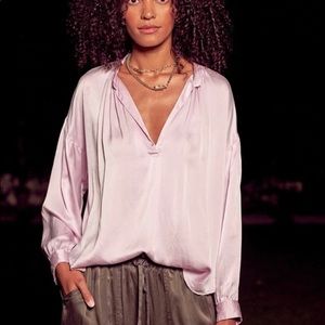 XiRena Silk Mason Blouse